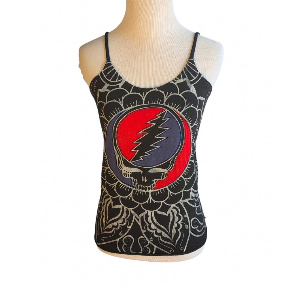 Grateful Dead Embroidered Tank Top Back Cutout